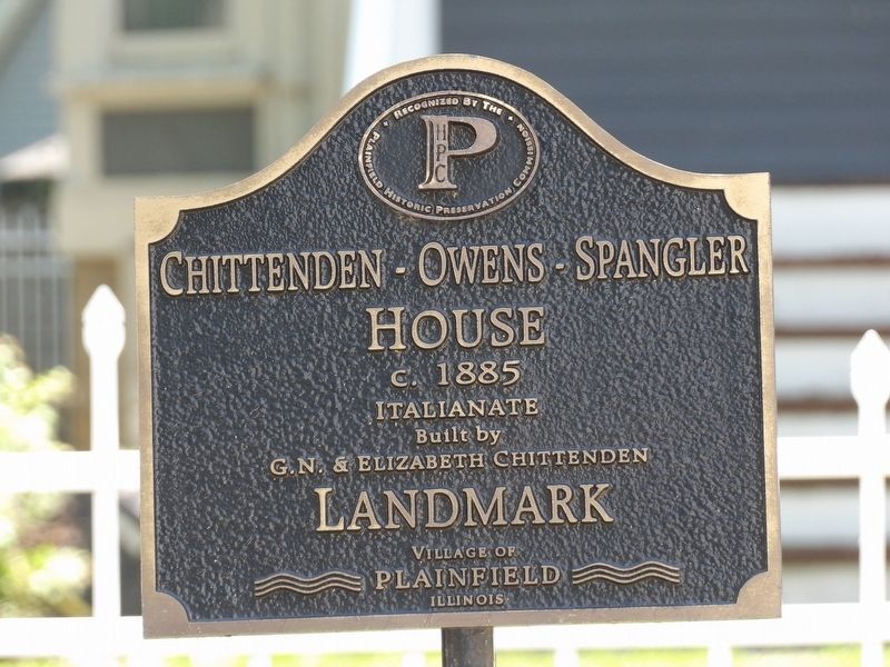 Chittenden-Owens-Spangler House Marker image. Click for full size.