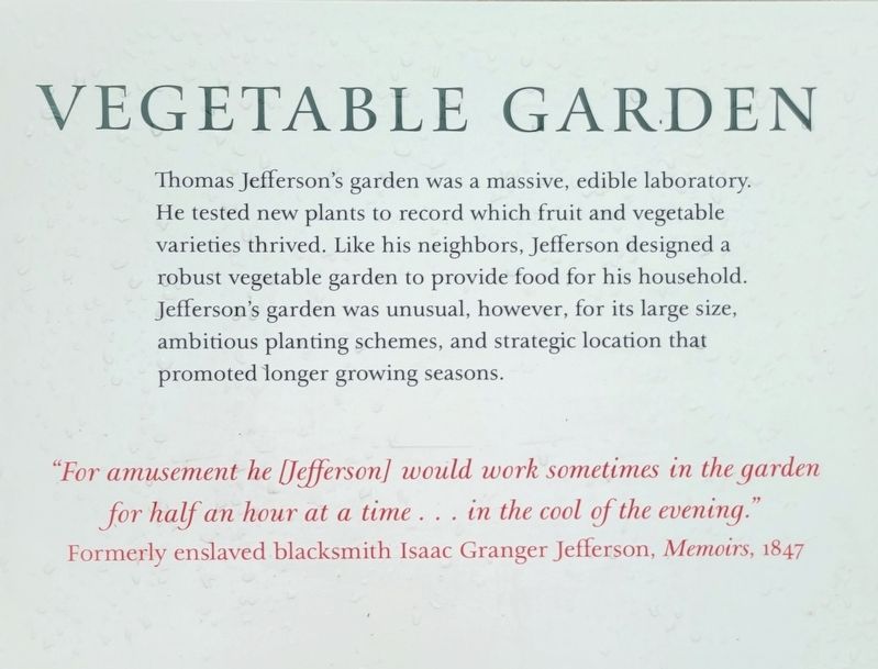 Vegetable Garden Marker image. Click for full size.