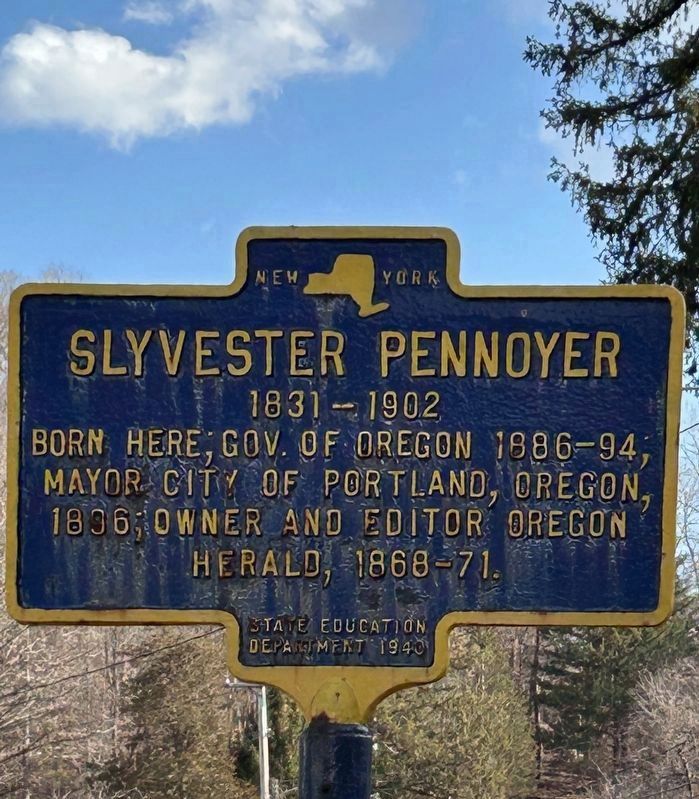 Slyvester Pennoyer Marker image. Click for full size.