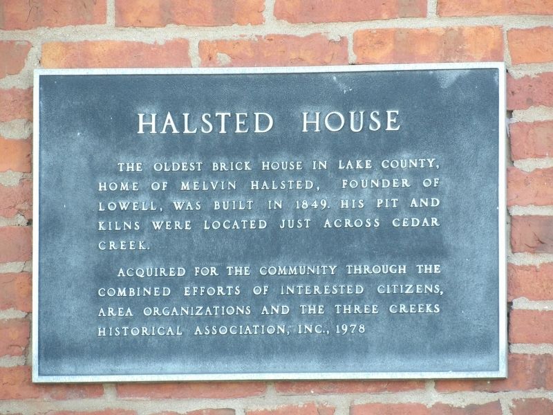 Halsted House Marker image. Click for full size.
