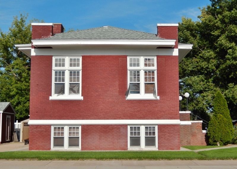 Sidney Carnegie Library (<i>west elevation</i>) image. Click for full size.