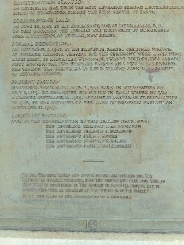 St. Elizabeth’s Church Marker. Click for full size. St. Elizabeth’s Church Marker image. Click for full size.