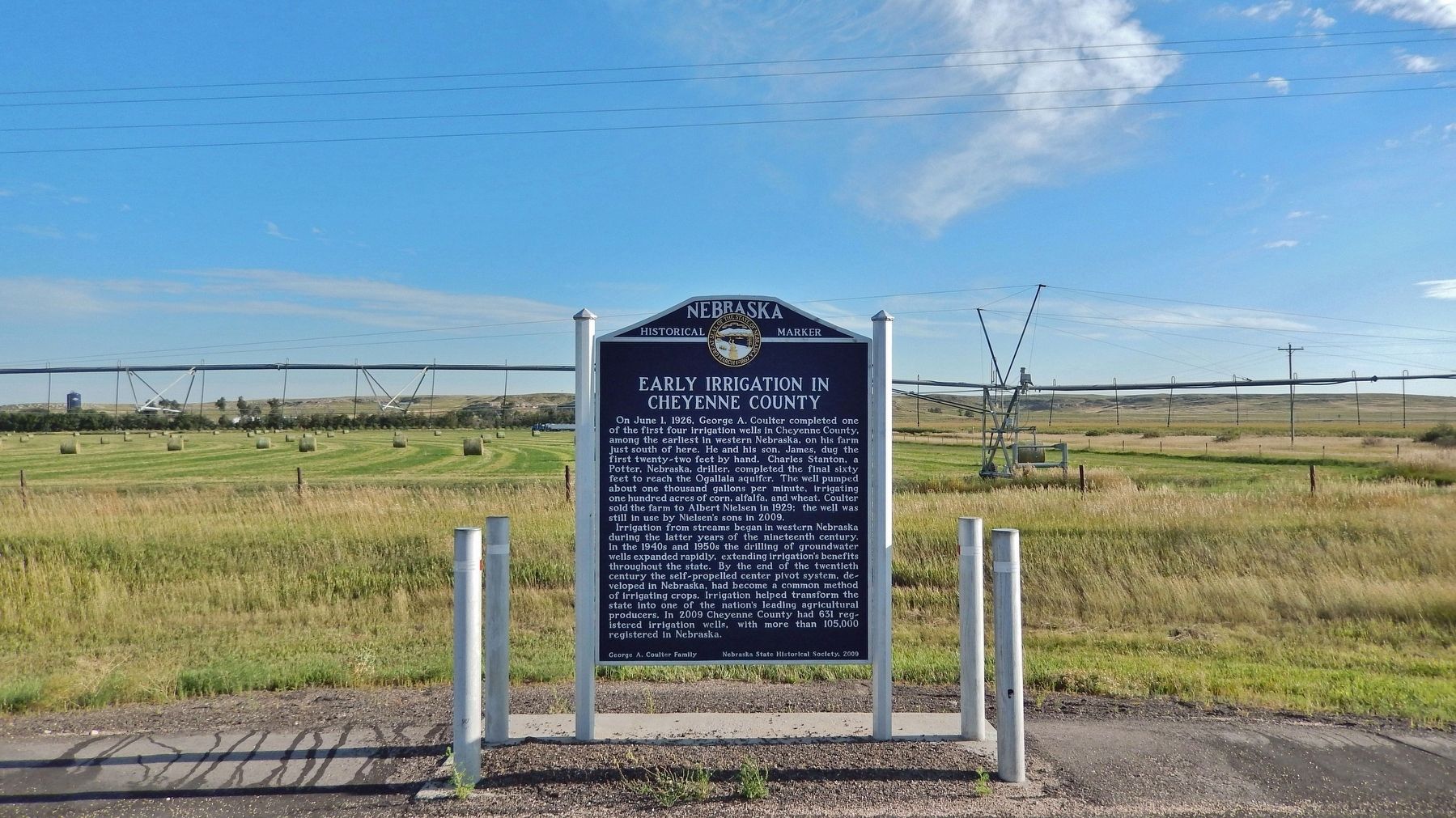 Early Irrigation in Cheyenne County Marker image. Click for full size.