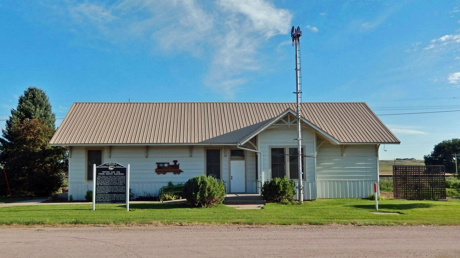 Potter Depot Museum (<i>north elevation</i>) image. Click for full size.