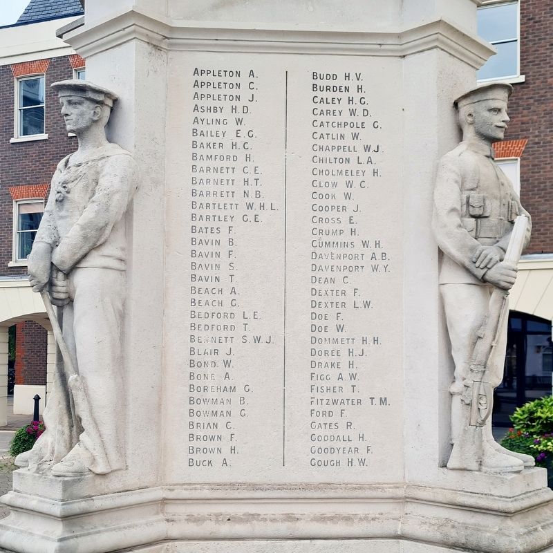 Staines War Memorial. Click for full size. Staines War Memorial image. Click for full size.