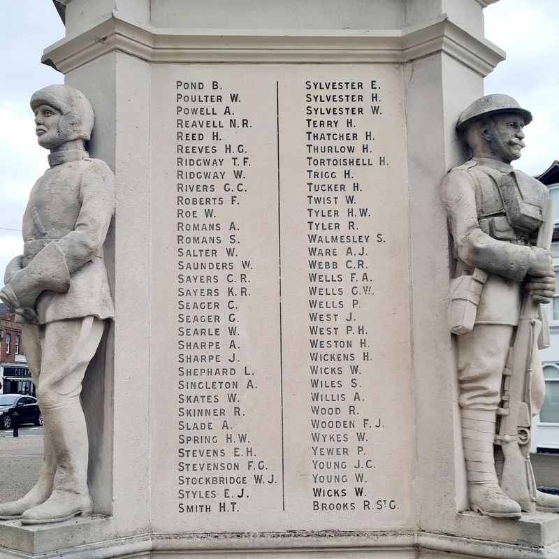 Staines War Memorial. Click for full size. Staines War Memorial image. Click for full size.