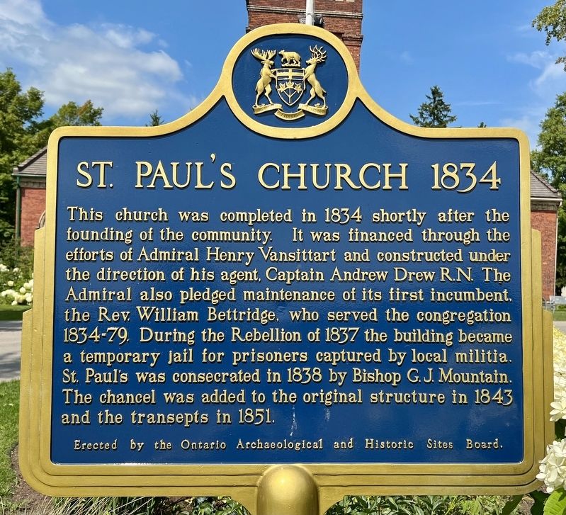 St. Pauls Church 1834 Marker image. Click for full size.