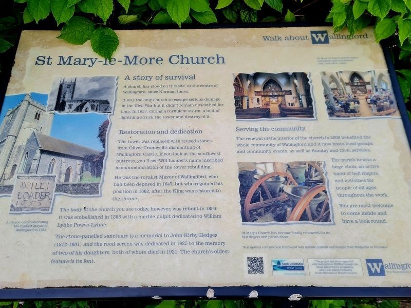 St Mary-le-More Church Marker. Click for full size. St Mary-le-More Church Marker image. Click for full size.