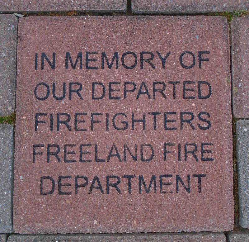 Departed Freeland Fire Fighters Marker image. Click for full size.