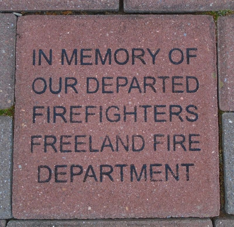 Departed Freeland Fire Fighters Marker image. Click for full size.