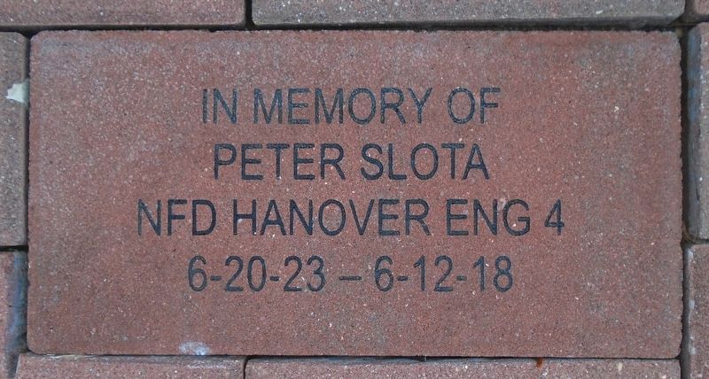 Fire Fighter Peter Slota Marker image. Click for full size.