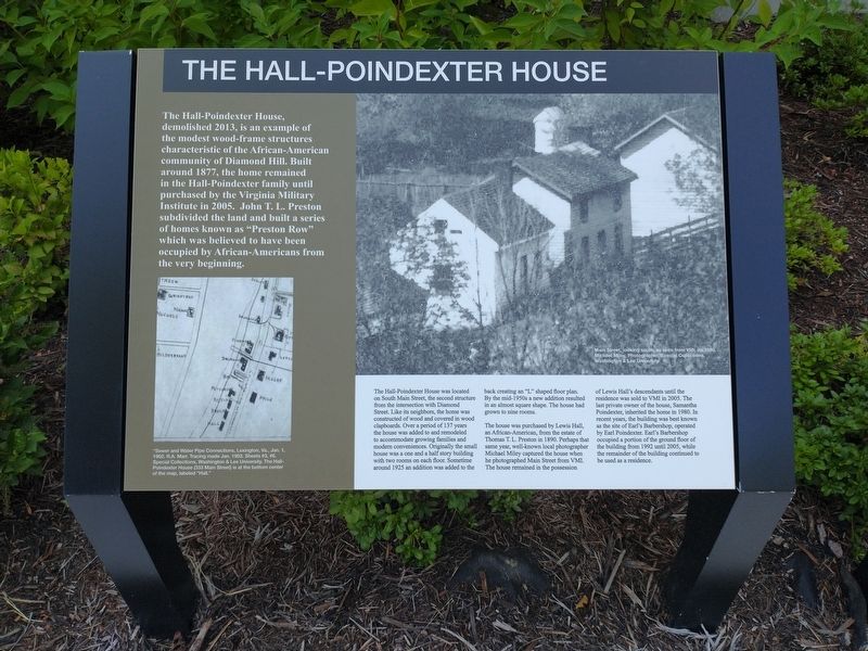 The Hall-Poindexter House Marker. Click for full size. The Hall-Poindexter House Marker image. Click for full size.