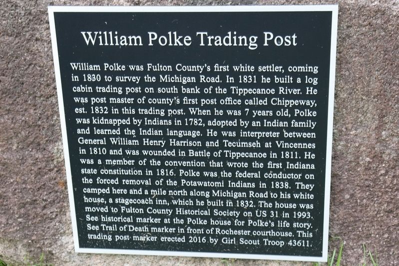 William Polke Trading Post Marker image. Click for full size.
