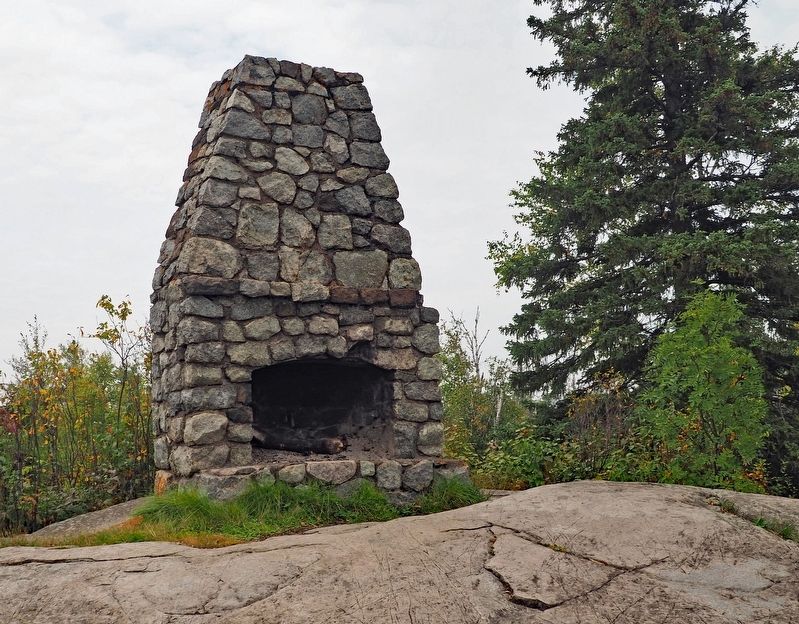The mysterious fireplace on the top of Day Hill in Split Rock Lighthouse State Park image. Click for full size.