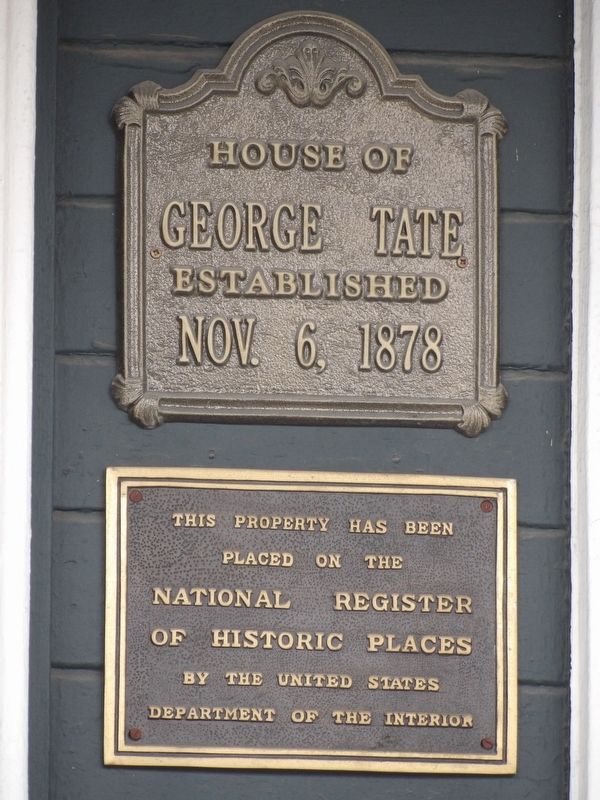 George Tate House Marker image. Click for full size.
