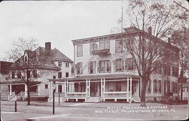 Pike County, Milford, Pa., Hotel Fauchre and Cottage image. Click for full size.