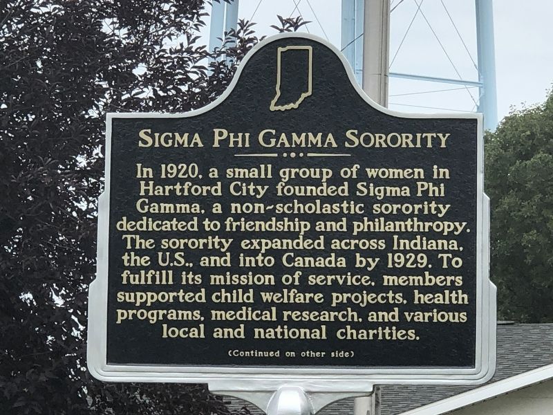 Sigma Phi Gamma Sorority Marker, Side One image. Click for full size.