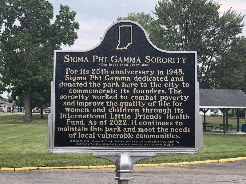 Sigma Phi Gamma Sorority Marker, Side Two image. Click for full size.