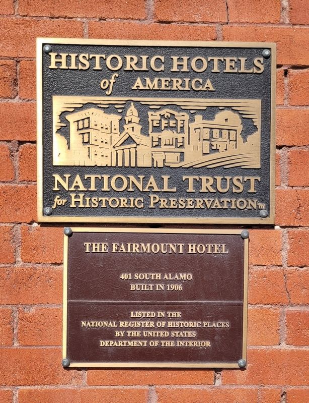 The Fairmount Hotel Marker image. Click for full size.
