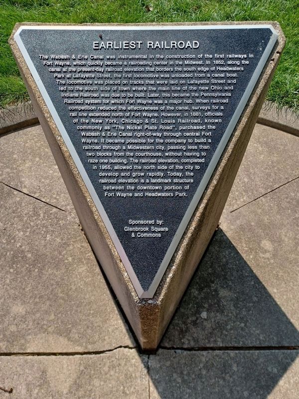 Earliest Railroad Marker image. Click for full size.