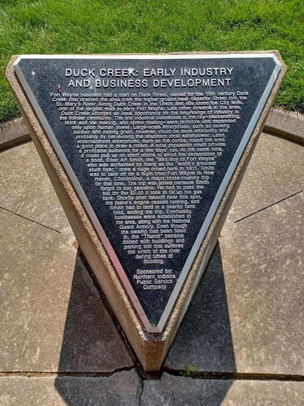 Duck Creek: Early Industry and Business Development Marker image. Click for full size.