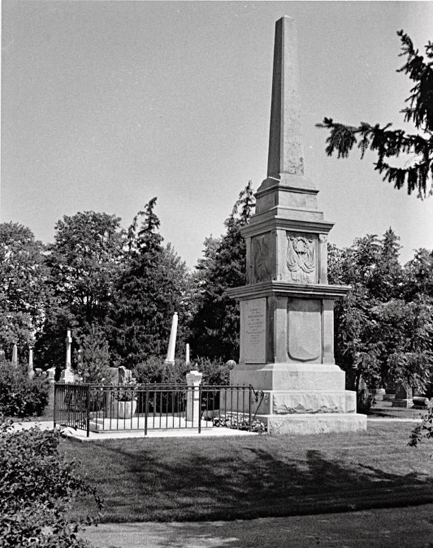 Lt. Colonel Joseph Whiteside Boyle memorial in the Presbyterian Cemetery in Woodstock image. Click for full size.