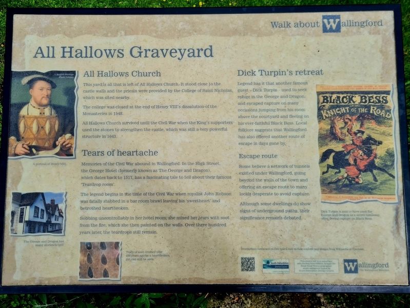 All Hallows Graveyard Marker. Click for full size. All Hallows Graveyard Marker image. Click for full size.