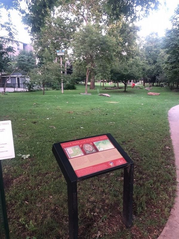 Mills Park and Pleasant Home Marker image. Click for full size.