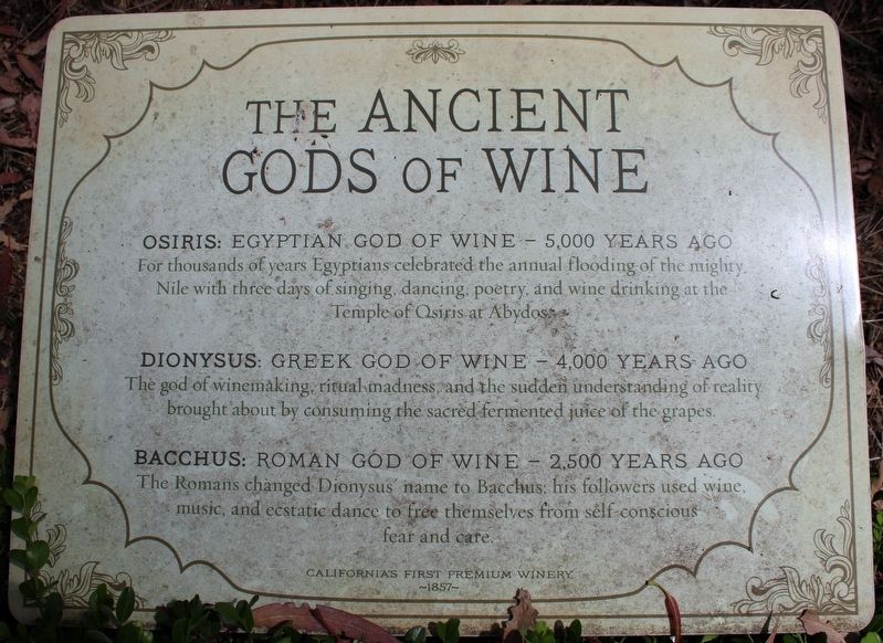 The Ancient Gods of Wine Marker image. Click for full size.