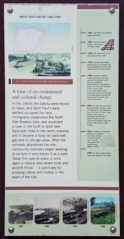 A time of environmental and cultural change Marker. Click for full size. A time of environmental and cultural change Marker image. Click for full size.