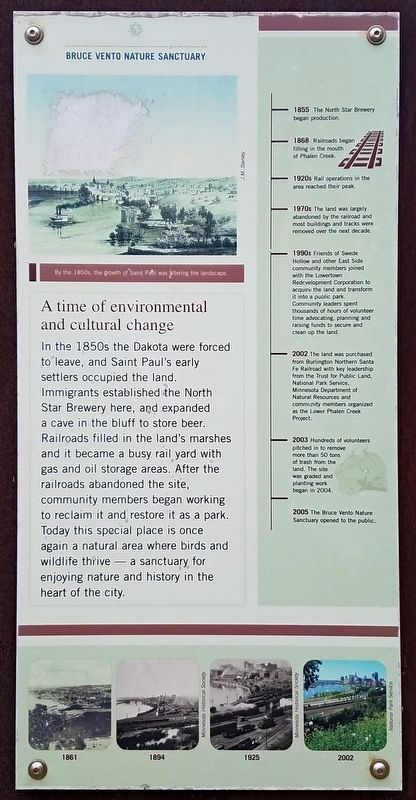 A time of environmental and cultural change Marker image. Click for full size.