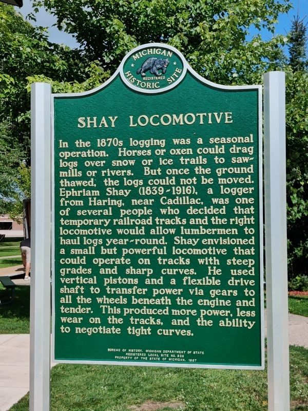 Shay Locomotive Marker image. Click for full size.