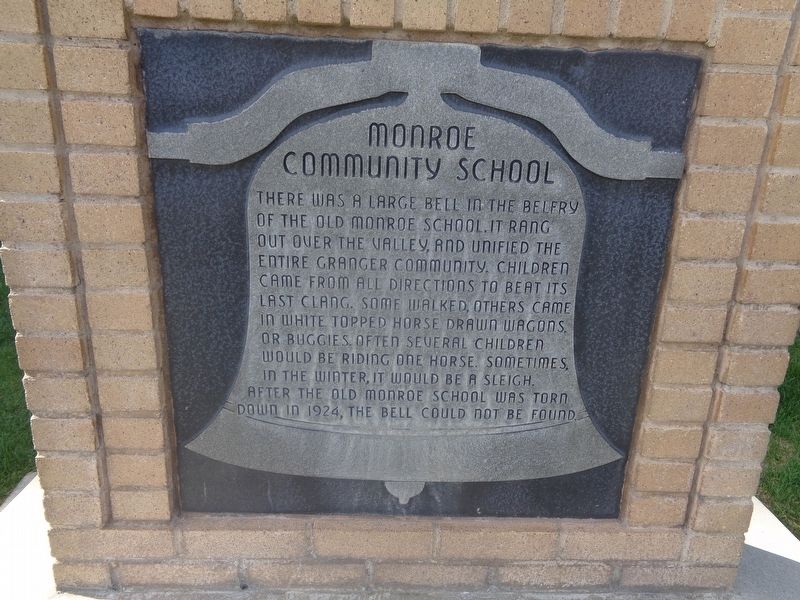 Monroe Community School Marker image. Click for full size.