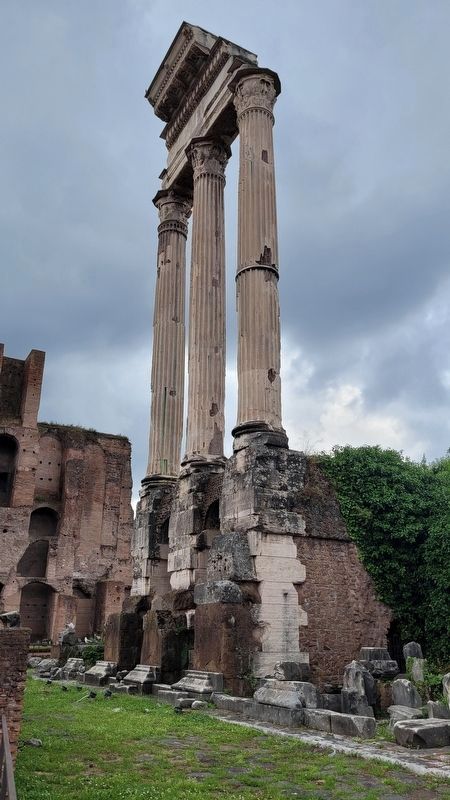 The ruins of the Temple of Castor and Pollux image. Click for full size.