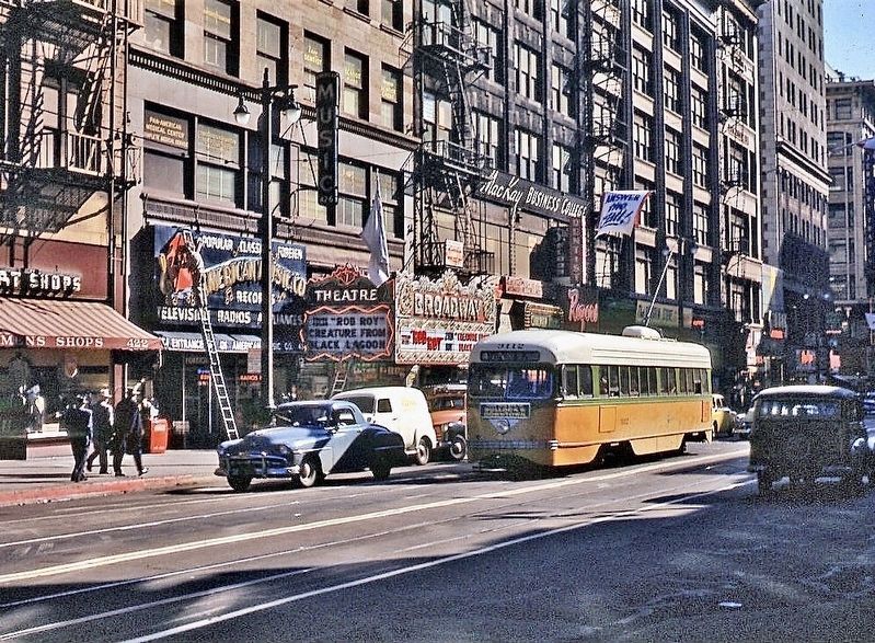 The Broadway Theatre - 1954. Click for full size. The Broadway Theatre - 1954 image. Click for full size.