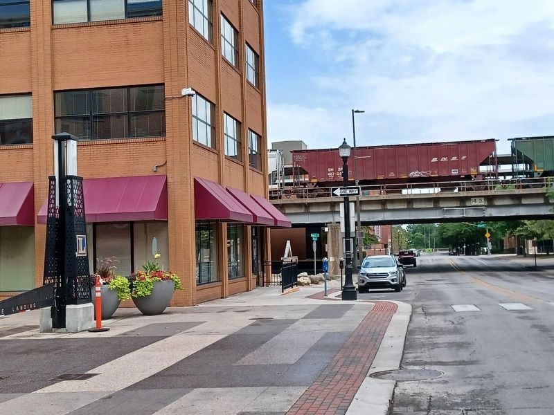 Columbia Street Marker. Click for full size. Columbia Street Marker image. Click for full size.