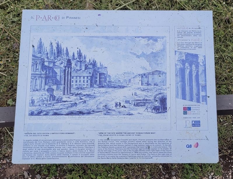 Veduta del Sito Ov'era L'antico Foro Romano / View of the Site Where the Ancient Roman Forum Was Mar image. Click for full size.