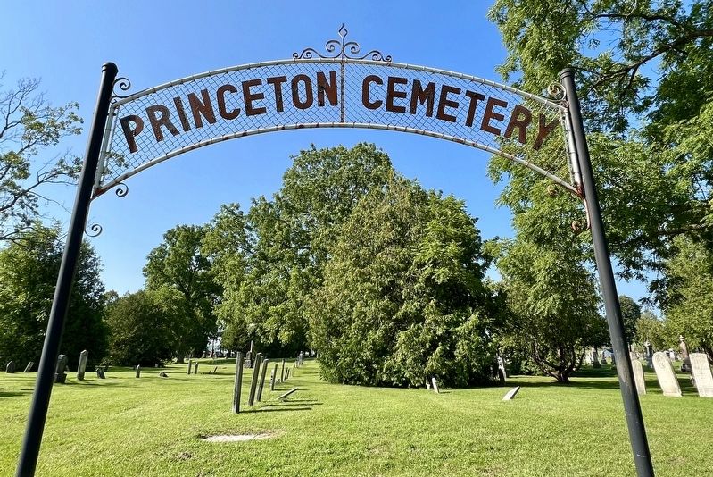 Princeton Cemetery, burial place of Col. Thomas Horner image. Click for full size.