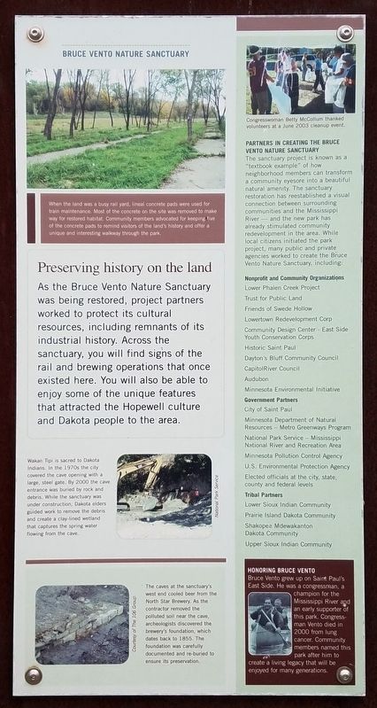 Preserving history on the land Marker image. Click for full size.