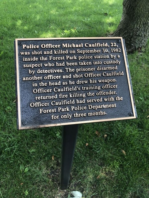 Police Officer Michael Caulfield Marker image. Click for full size.