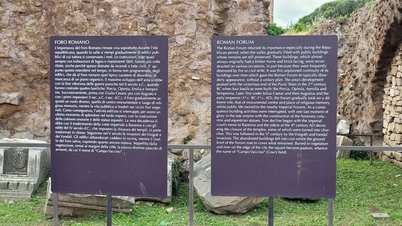 Both Markers - Roman Forum Marker image. Click for full size.