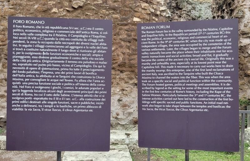 Both Markers - Roman Forum Marker image. Click for full size.