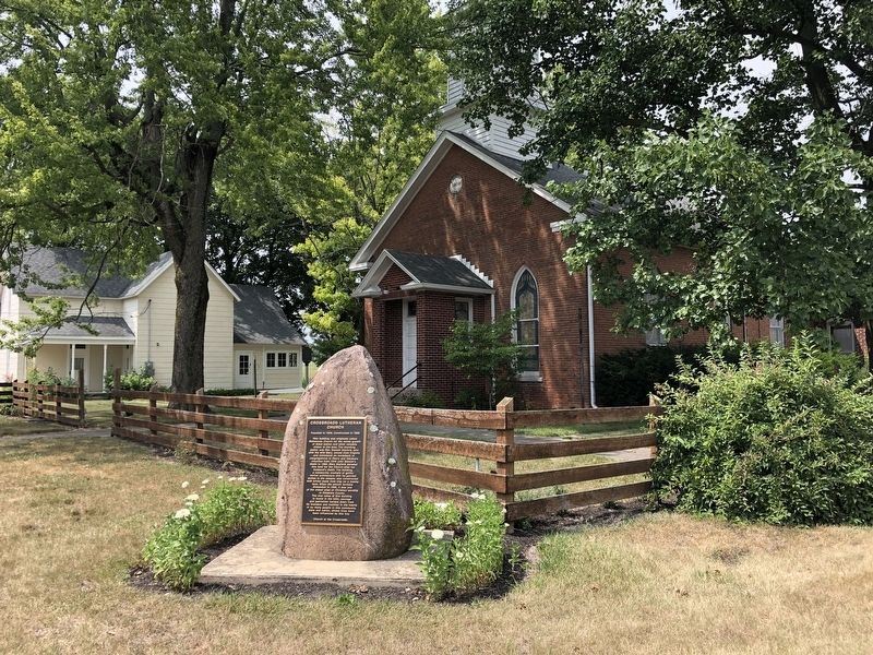Crossroads Lutheran Church Marker image. Click for full size.