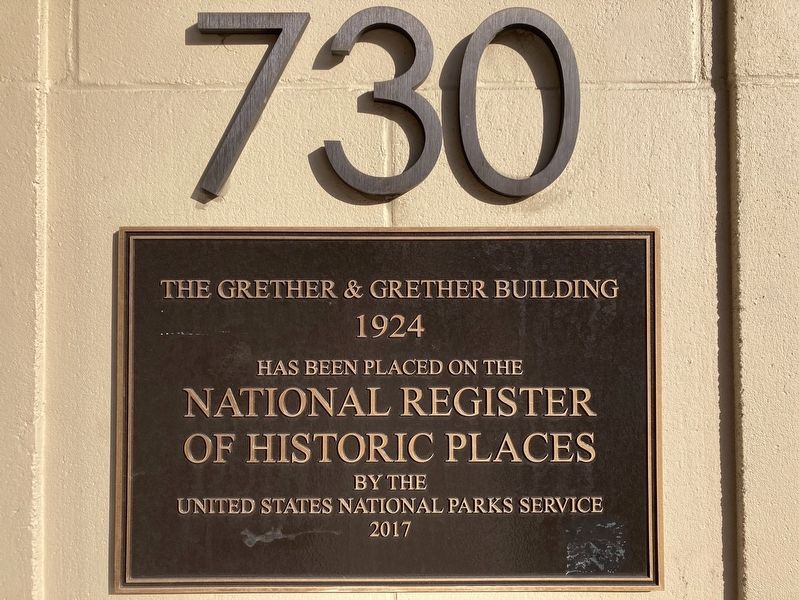 Grether & Grether Building Marker image. Click for full size.