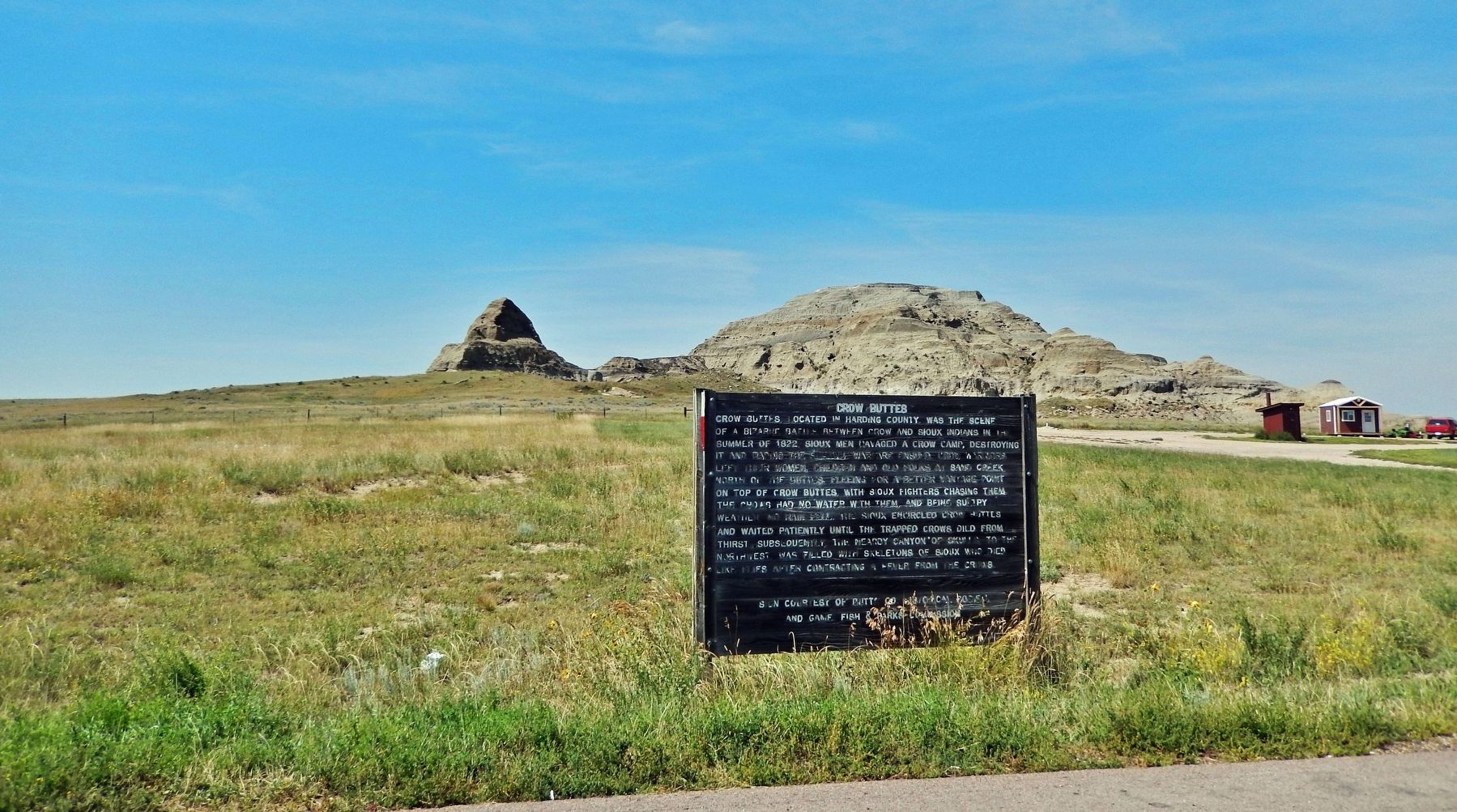 Crow Buttes Marker image. Click for full size.