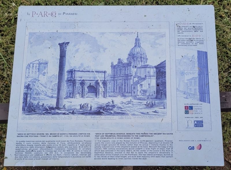 Arco di Settimio Severo / Arch of Septimius Severus Marker image. Click for full size.