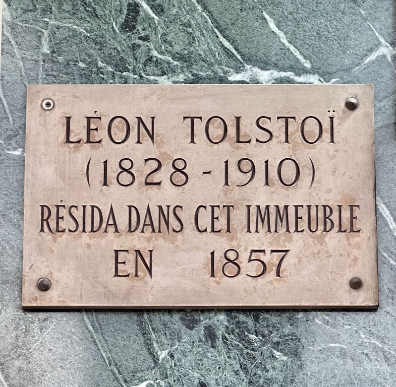 Lon Tolsto / Leo Tolstoy Marker image. Click for full size.