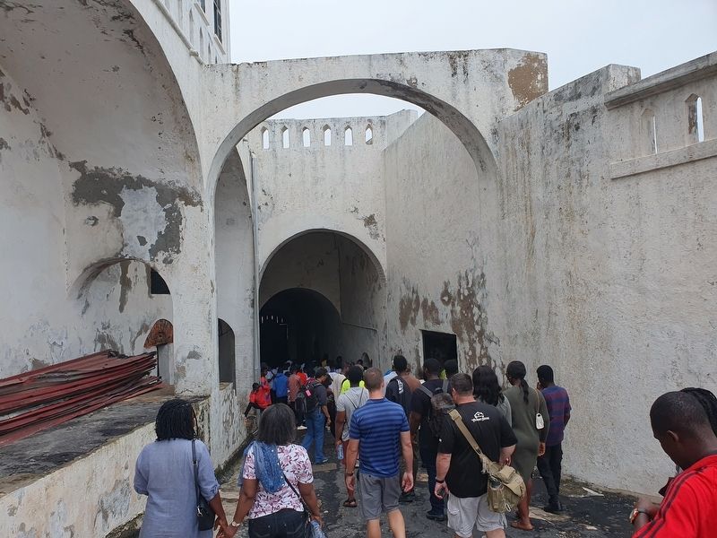 Cape Coast Castle passageway to the 'Door of No Return' image. Click for full size.