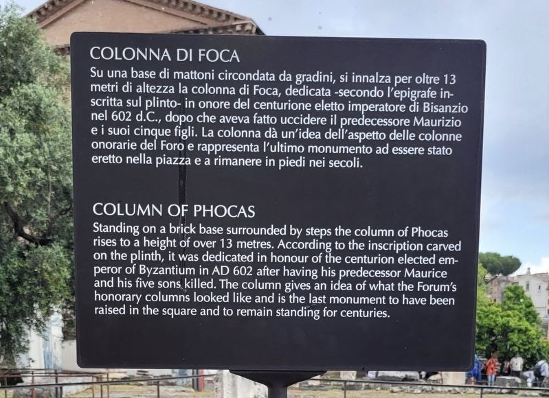 Colonna di Foca / Column of Phocas Marker image. Click for full size.