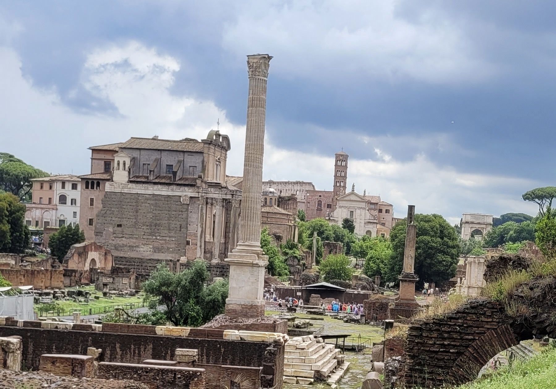 The view of the Column of Phocas looking east in the Roman Forum image. Click for full size.